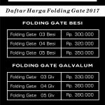 harga folding gate Cakung
