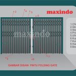 Folding gate Tangerang disain Folding gate
