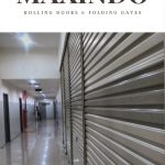 rolling door one sheet semi perforated 3 baris