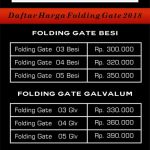 folding gate tanah abang jakarta pusat
