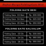 Folding Gate Pondok Rangon Jakarta Timur